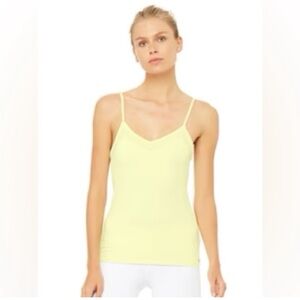 EUC Alo Yoga Ally Fitted Tank, Citrine, L